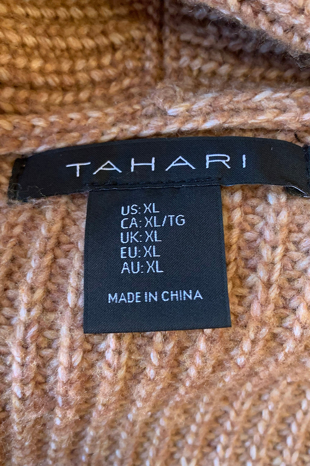 TAHARI Orange Gilet Vest
