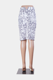 KEEPSAKE Grey and White Pencil Skirt