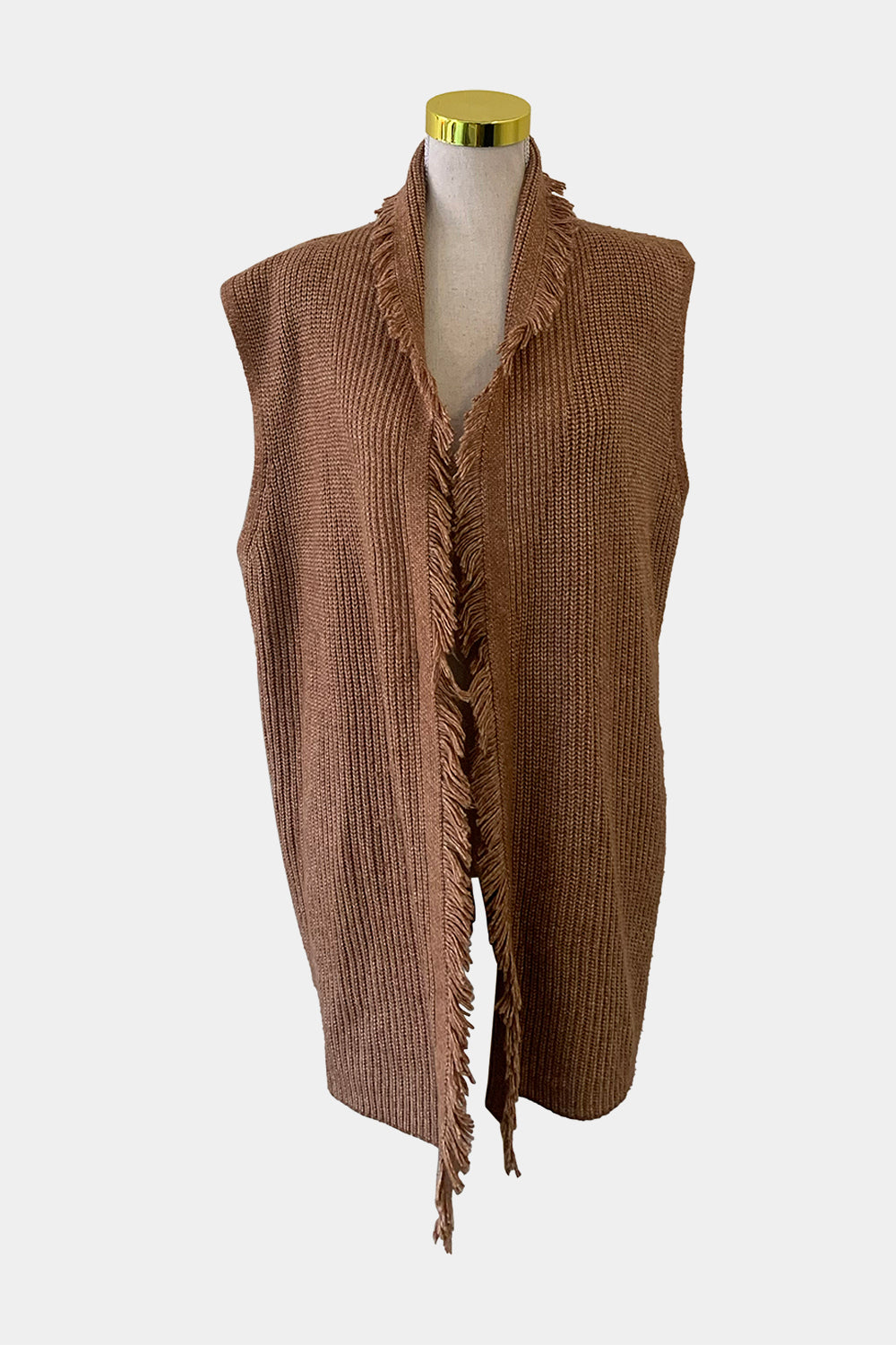 TAHARI Orange Gilet Vest
