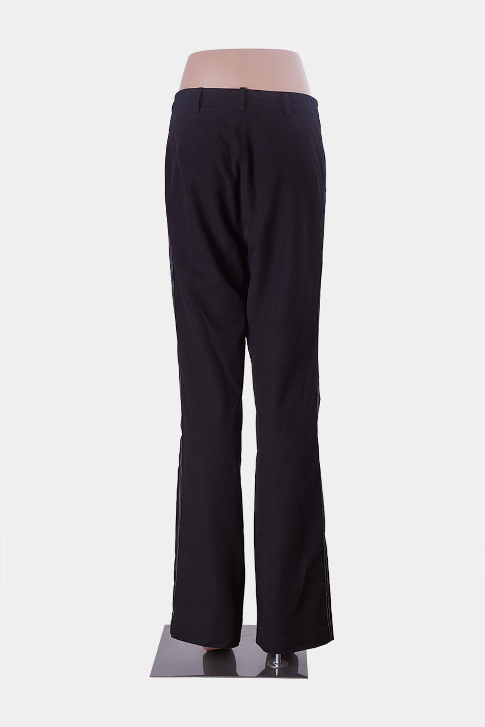 meo Collective Black High Waisted Stitch Detail Trousers