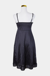 Assorted Brands Black Lace Detail Slip Dress