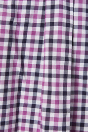 Tommy Hilfiger Purple and Navy Check Custom Fit Button Down Shirt