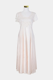Assorted Brands Pale Pink Lace Detail Gown