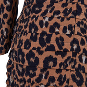 BARDOT Cheetah Print Long Sleeve Mini Dress