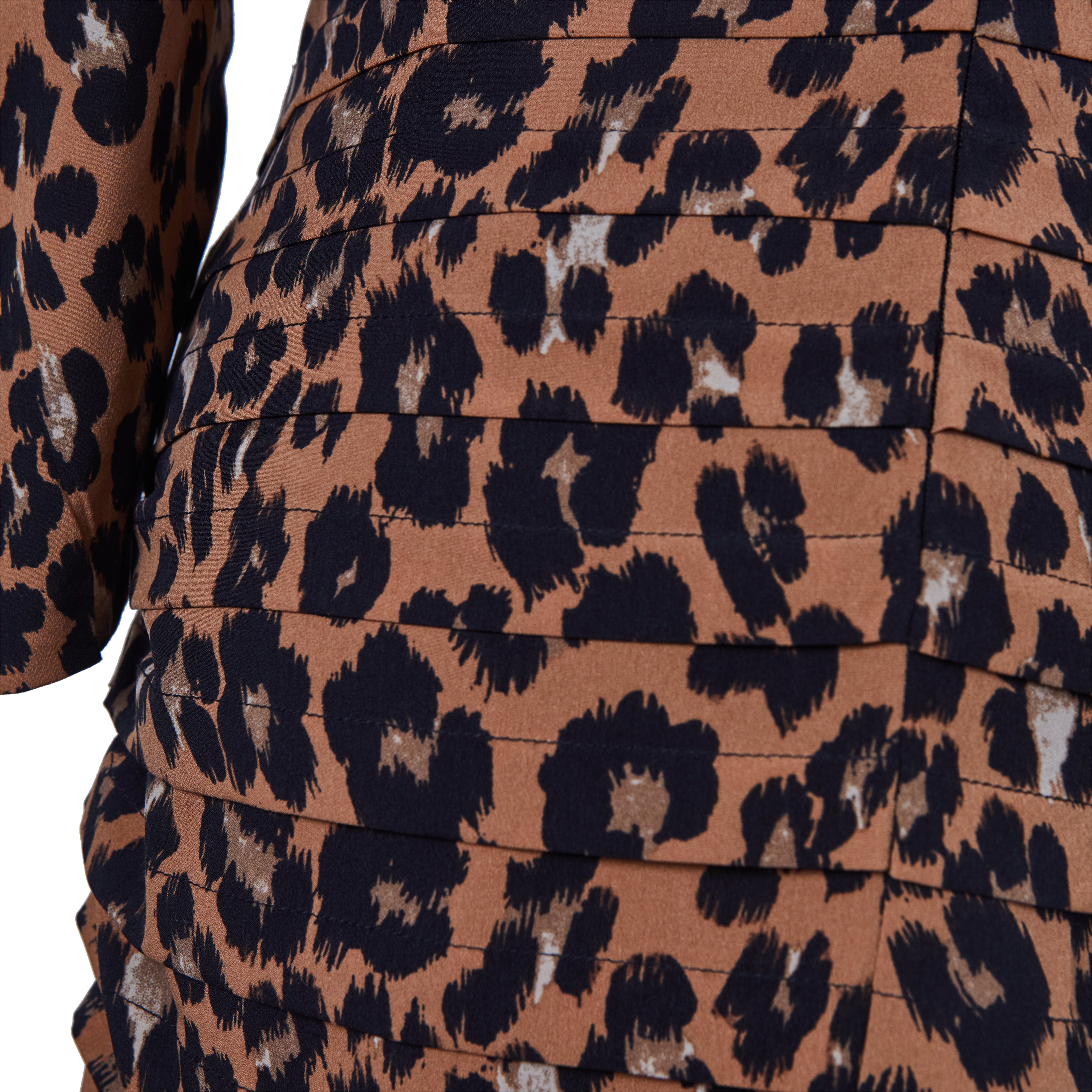 BARDOT Cheetah Print Long Sleeve Mini Dress