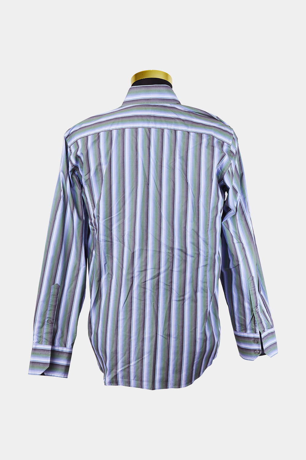 BROOKSFIELD Green, Purple Gradient Buton Down Slim Fit Shirt