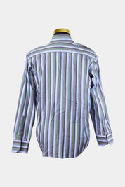 BROOKSFIELD Green, Purple Gradient Buton Down Slim Fit Shirt