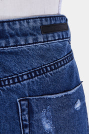 DECJUBA Blue Denim Midi Skirt