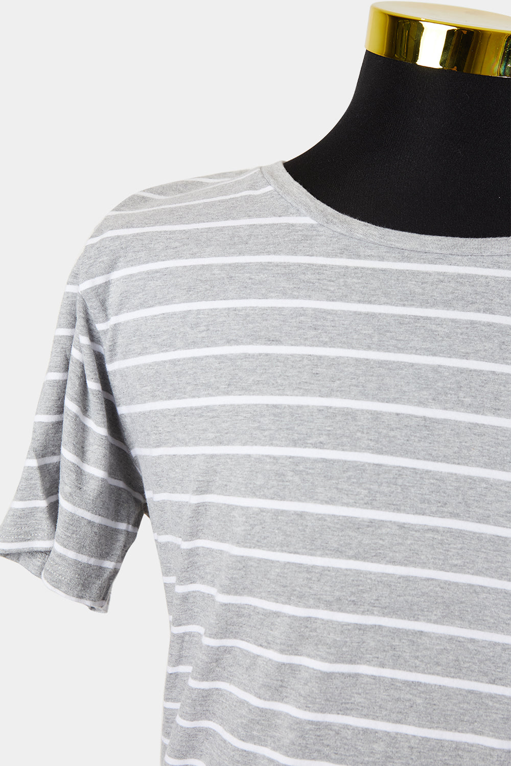 Sampson & Taylor Grey and White Stripe S