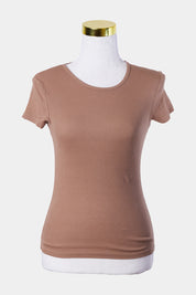 Cotton On Brown Ribbed Fitted T Shirt