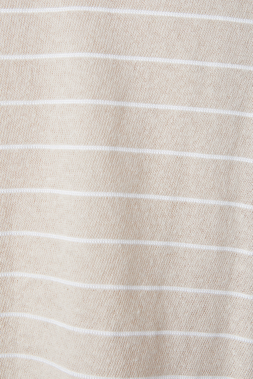 Mink Piink Beige Stripe Short Sleeve Loose T Shirt