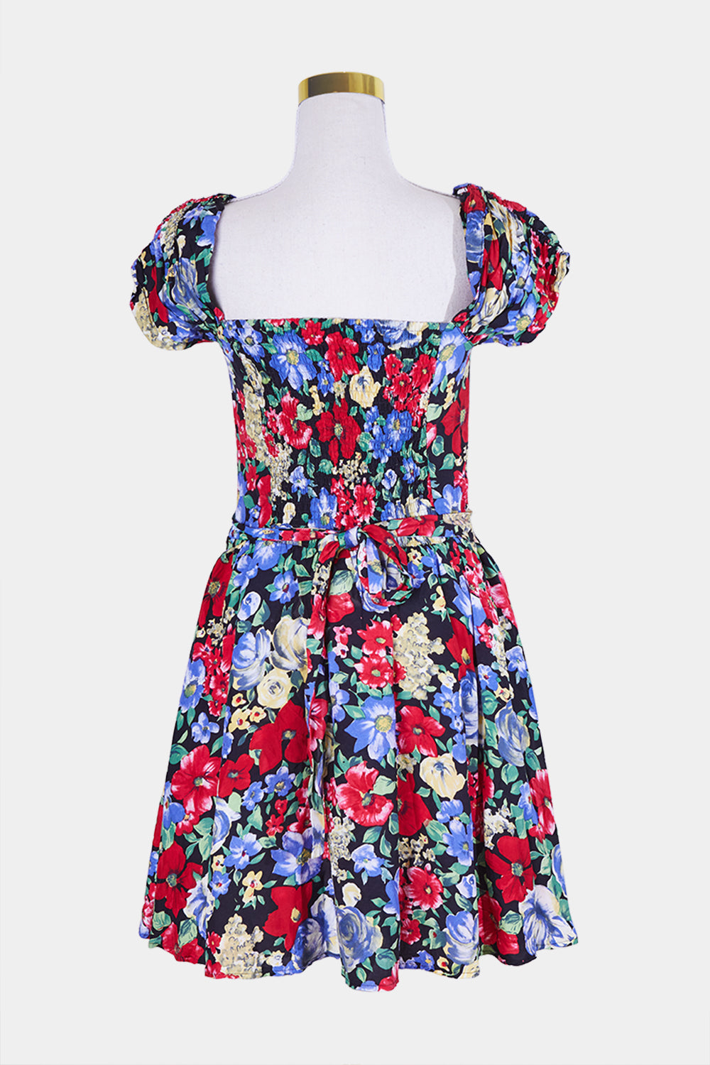 ASTOR Multi Floral Puff Sleeve Party Dress