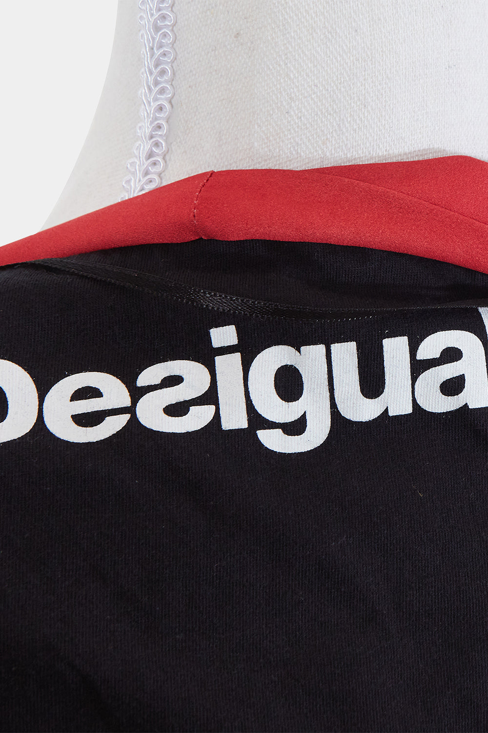 DESIGUAL Black and Red Kimono Top