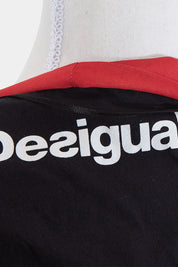 DESIGUAL Black and Red Kimono Top