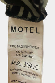 Motel Rocks Black And Blue Top