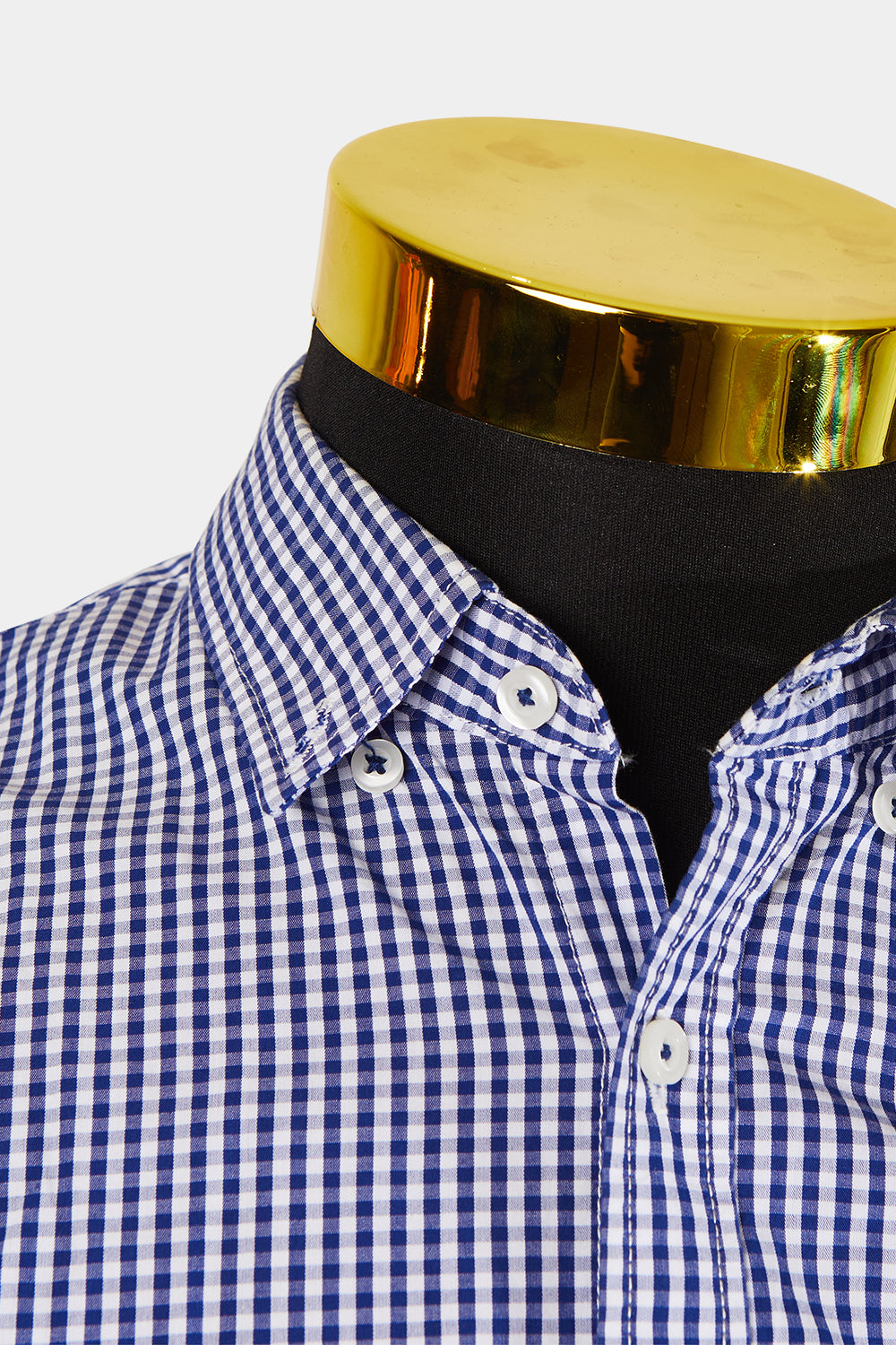 INDUSTRIE Blue Check Button Down Shirt