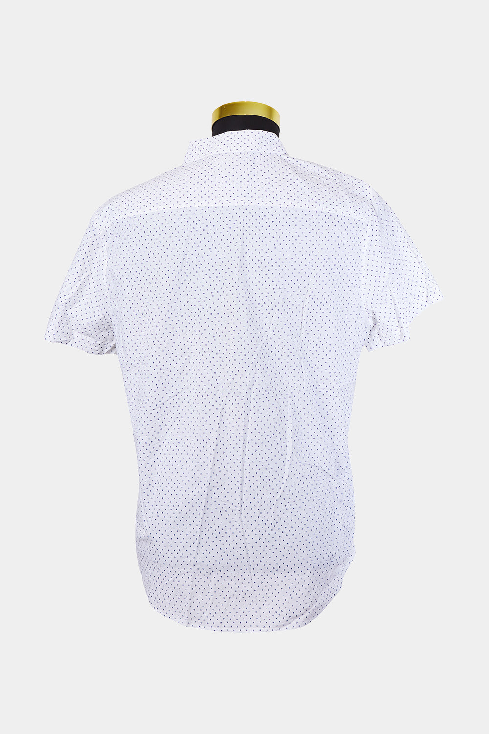 BLAQ Whitie and Navy Pattern Button Down Shirt