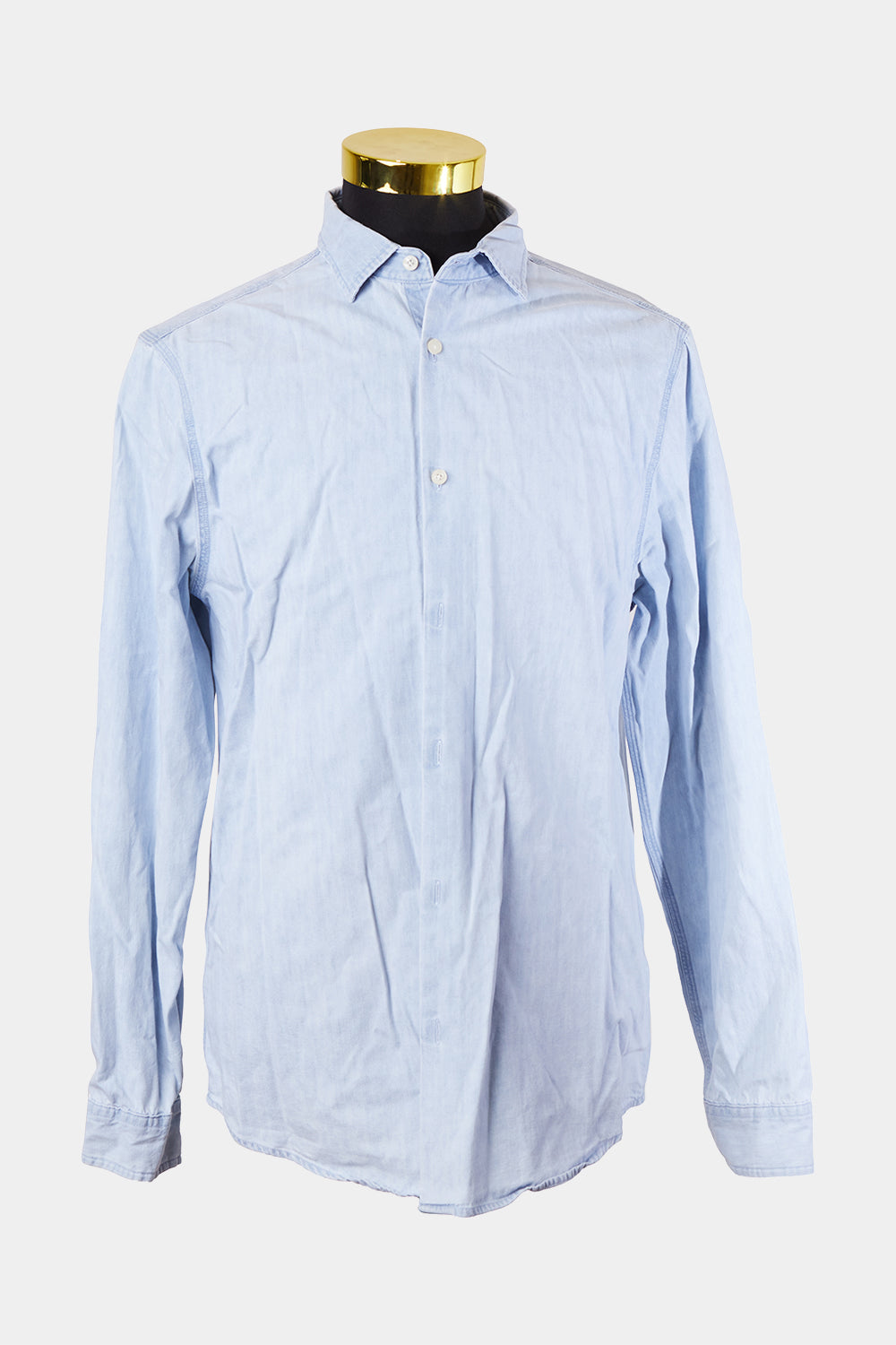 Academy Brand Blue Chambray Button Down Shirt