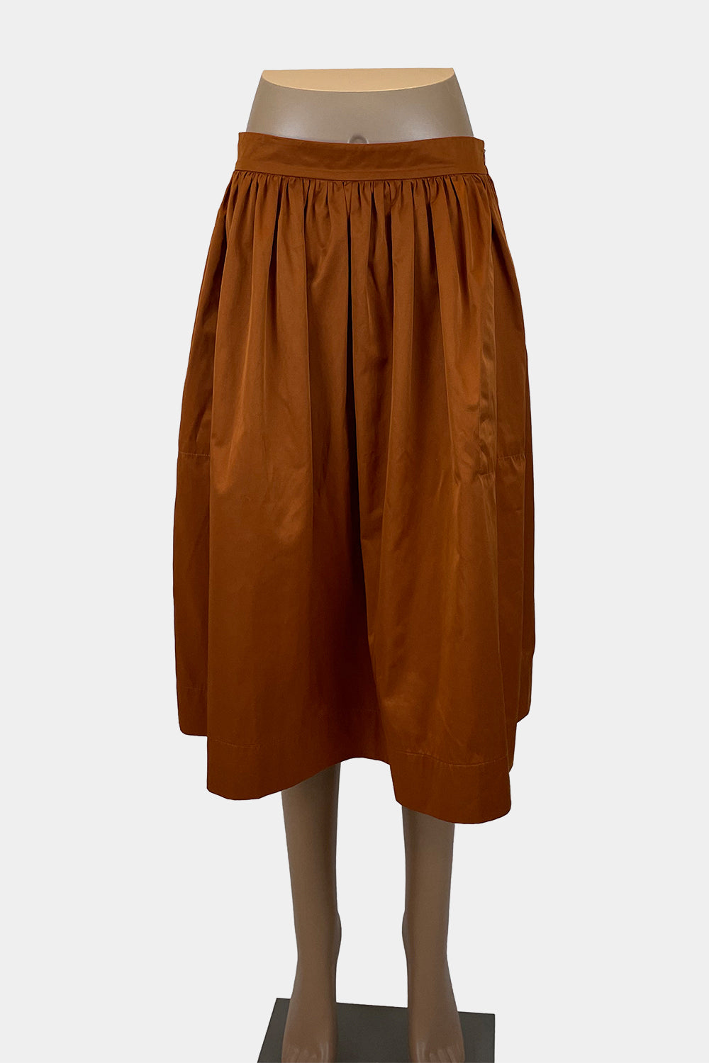 ZARA Rust Midi Skirt