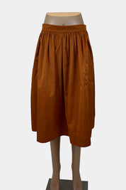 ZARA Rust Midi Skirt
