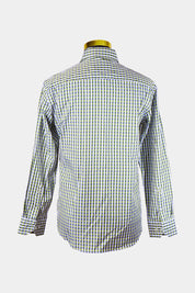 BUGATCHI Green Check Button Down Shirt