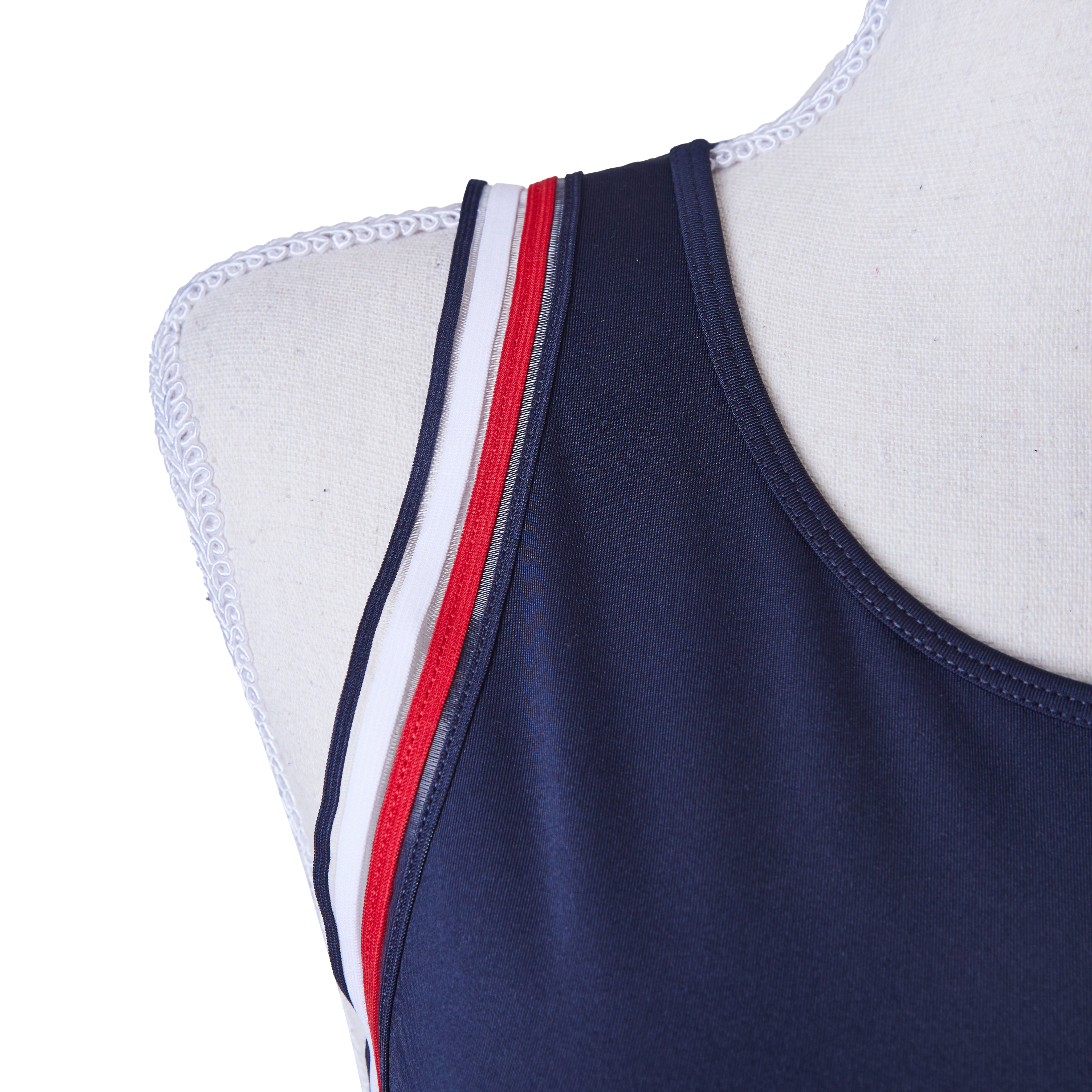 Tommy Hilfiger Navy, Red and White Sports Top