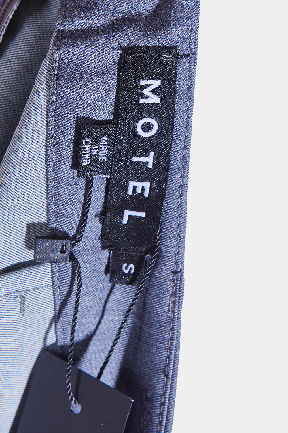 MOTEL Grey Soft Tailored Mini Skirt