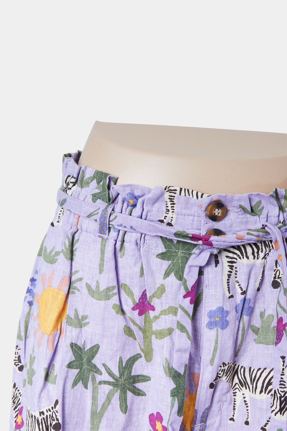Princess Highway Purple Print Wide Leg High Waisted Trousers