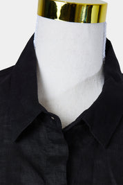 SUSSAN Blackl Cold Shoulder Long Top