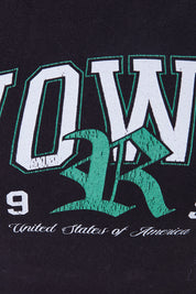 FACTORIE Black Iowa Print Crop T Shirt