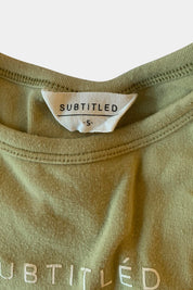 SUBTITLED Khaki Top