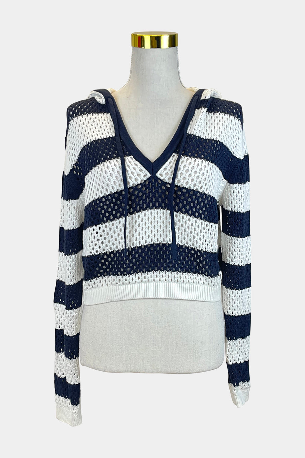 ZARA Stripe Hooded Sweater