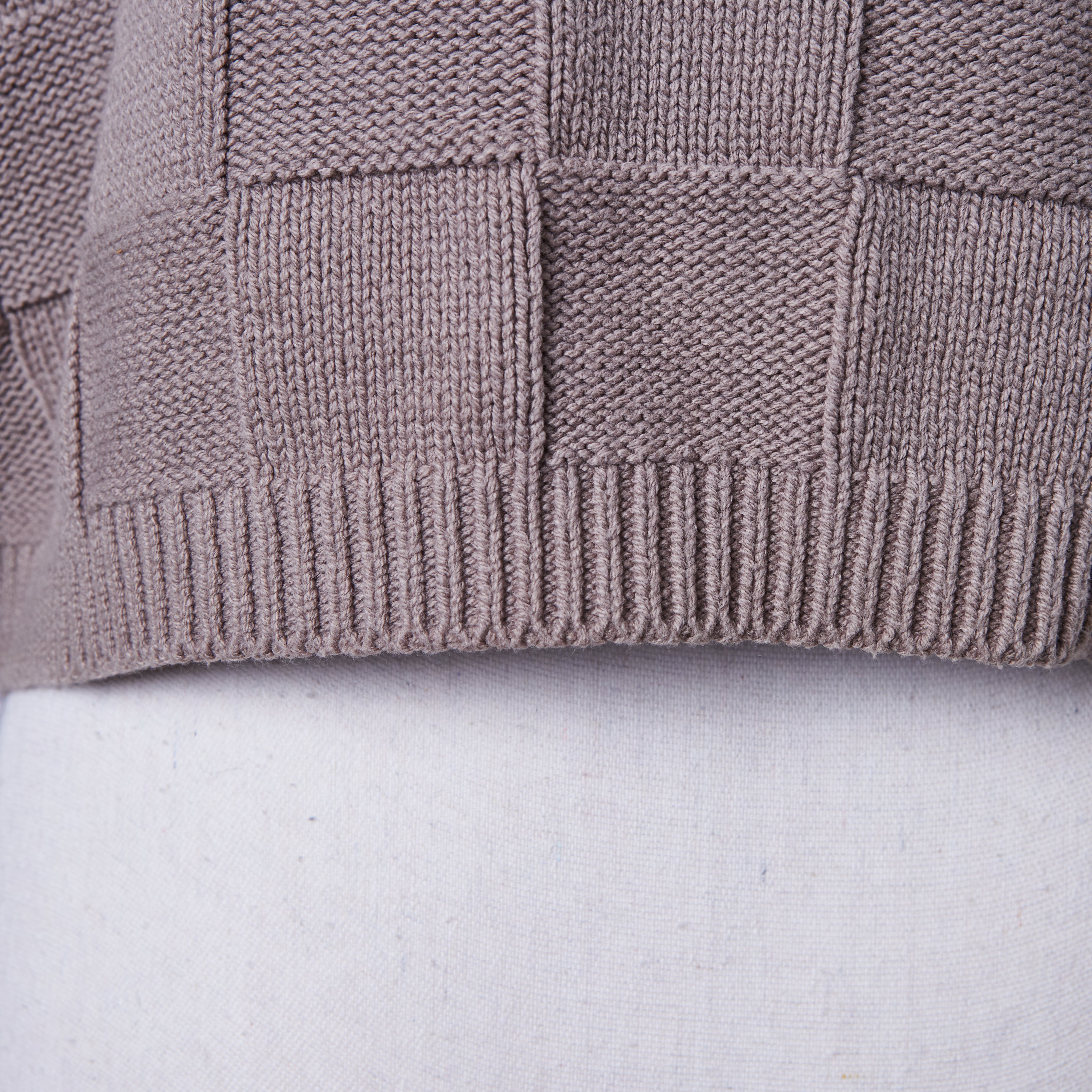 GLASSONS Brown Crop Knit Sweater