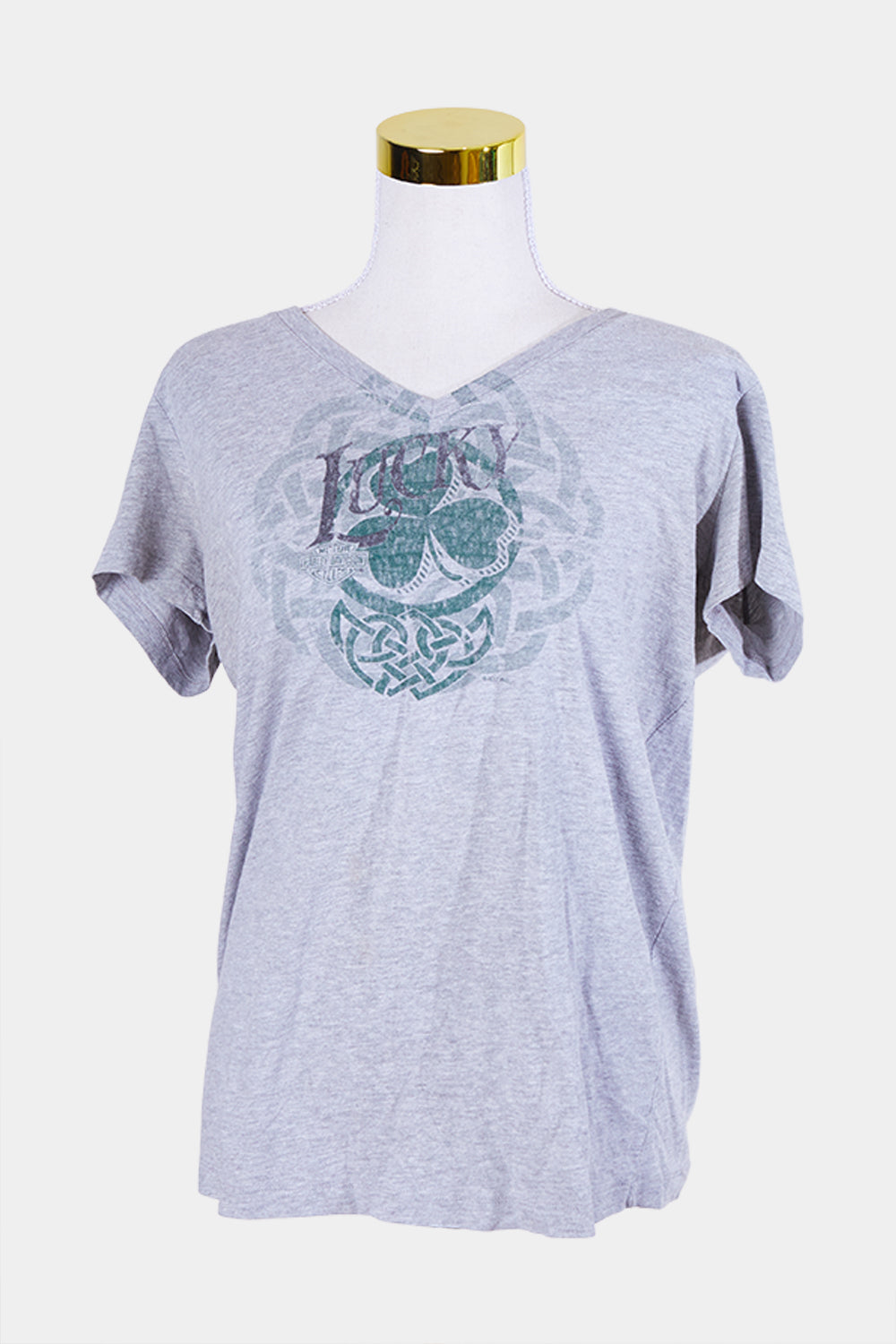 Harley Davidson Grey Clover Print T Shirt