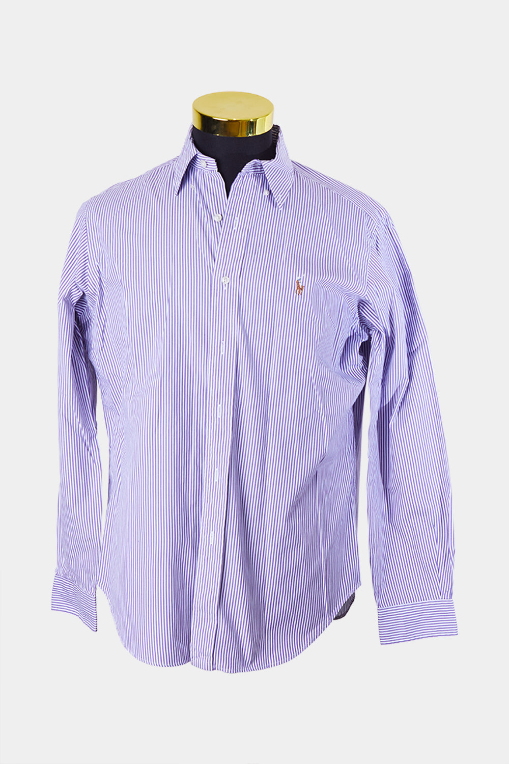 Ralph Lauren Purple Stripe Button Down Shirt