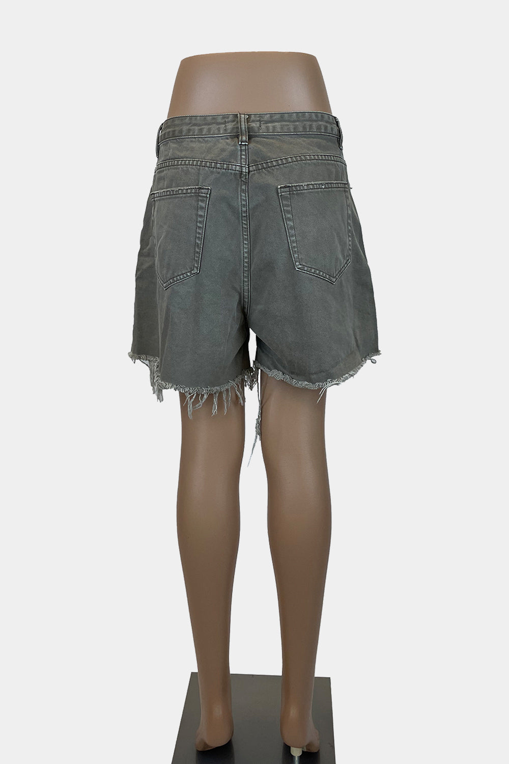 GLASSONS Khaki Denim Shorts