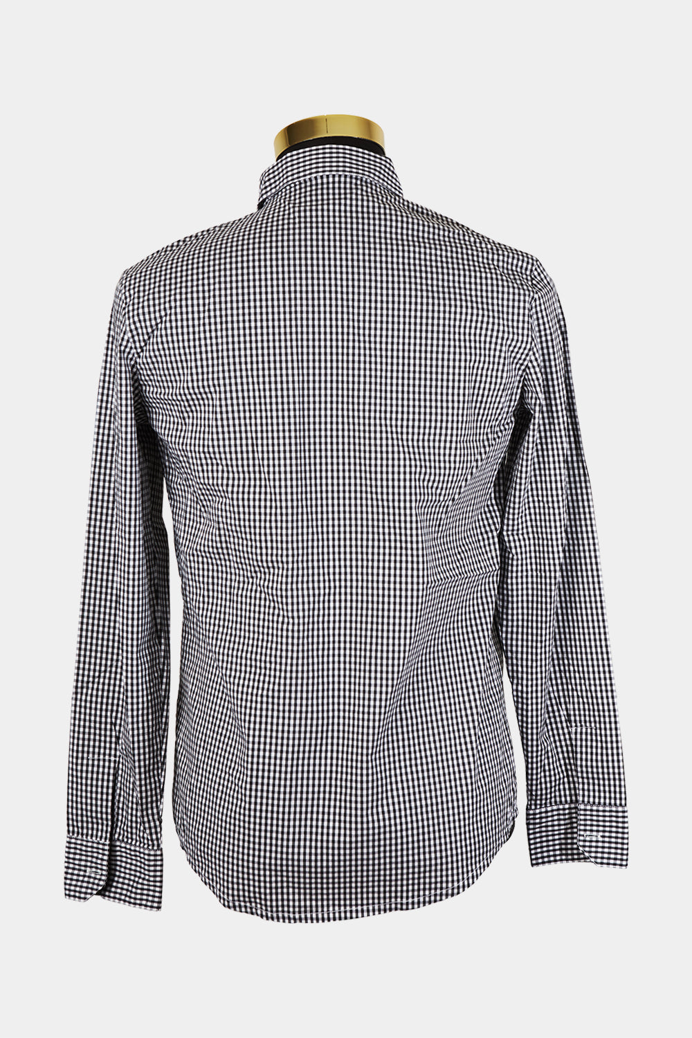 HFEUFR Black and White Check Button Down Shirt