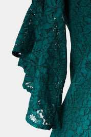 PREVIEW Green Lace Frill Sleeve Dress