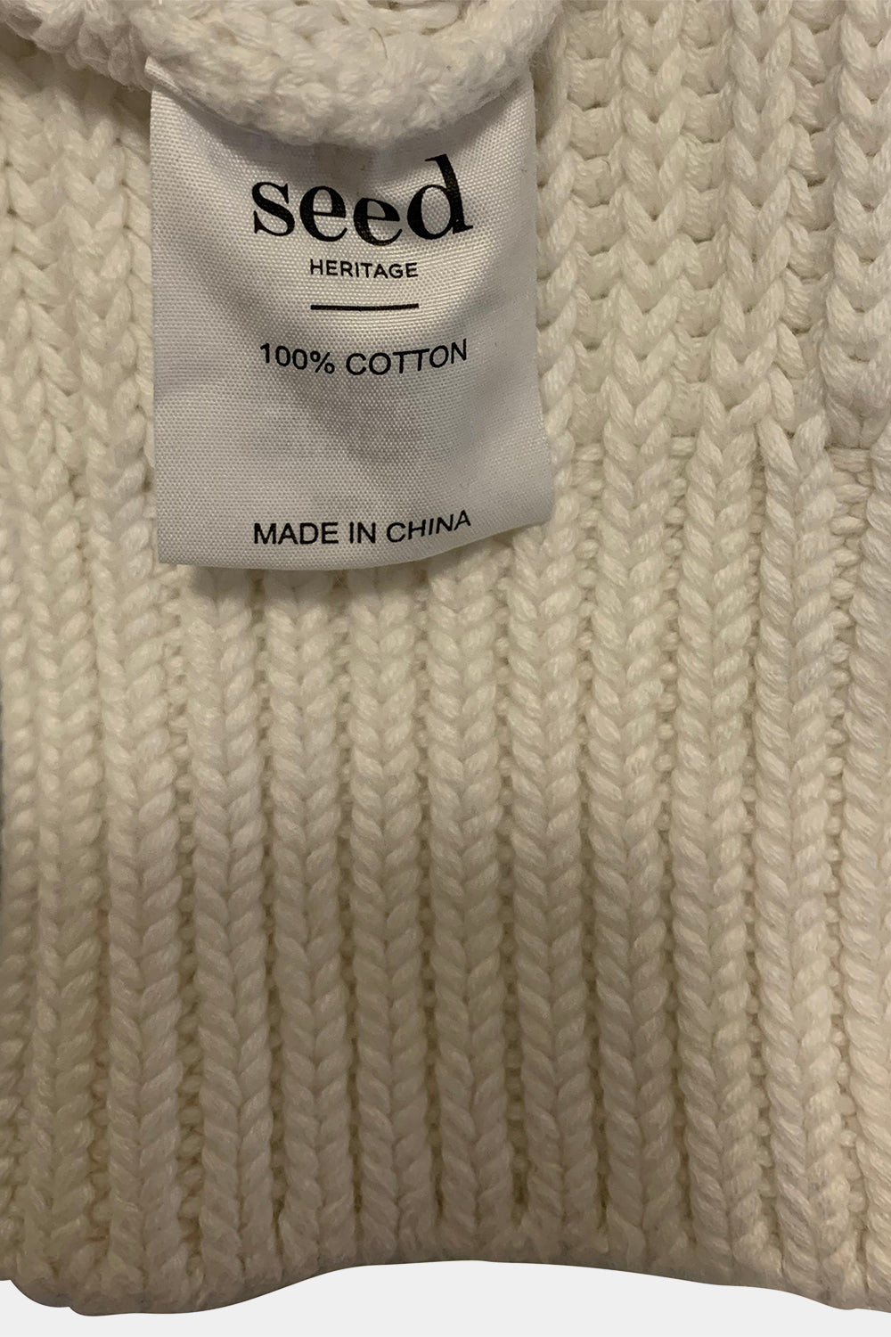 Seed Heritage  Grey And White Jumper