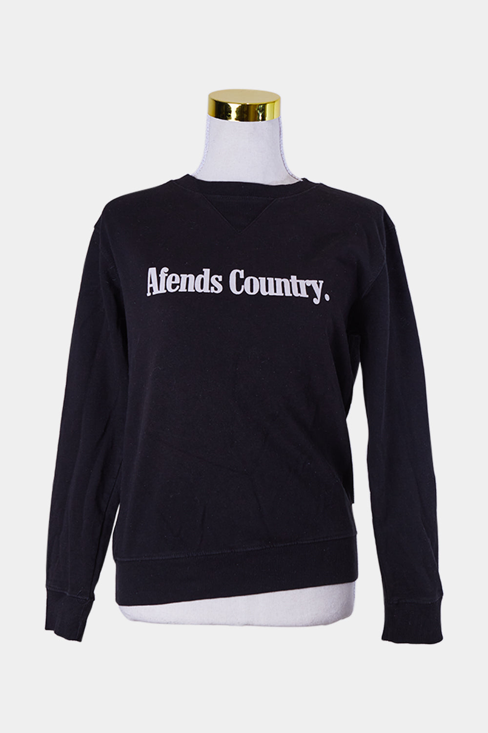 AFENDS Black Logo Print Sweater