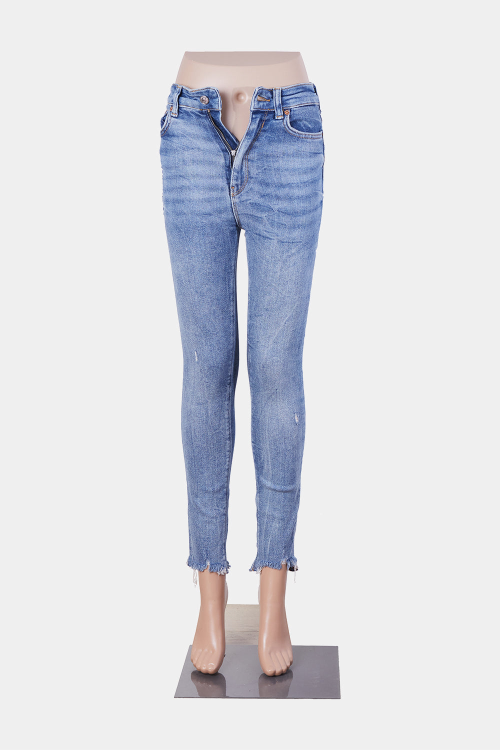 ZARA Blue Faded Skinny Jeans