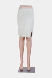 Princess Pollygreen Cable Knitted Midi Skirt M/L