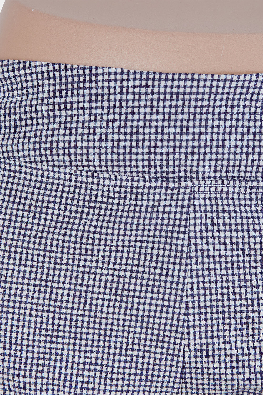 THRILLS Navy and White Check Bike shorts