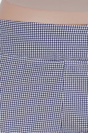 THRILLS Navy and White Check Bike shorts