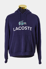 LACOSTE Navy Print Hoodie