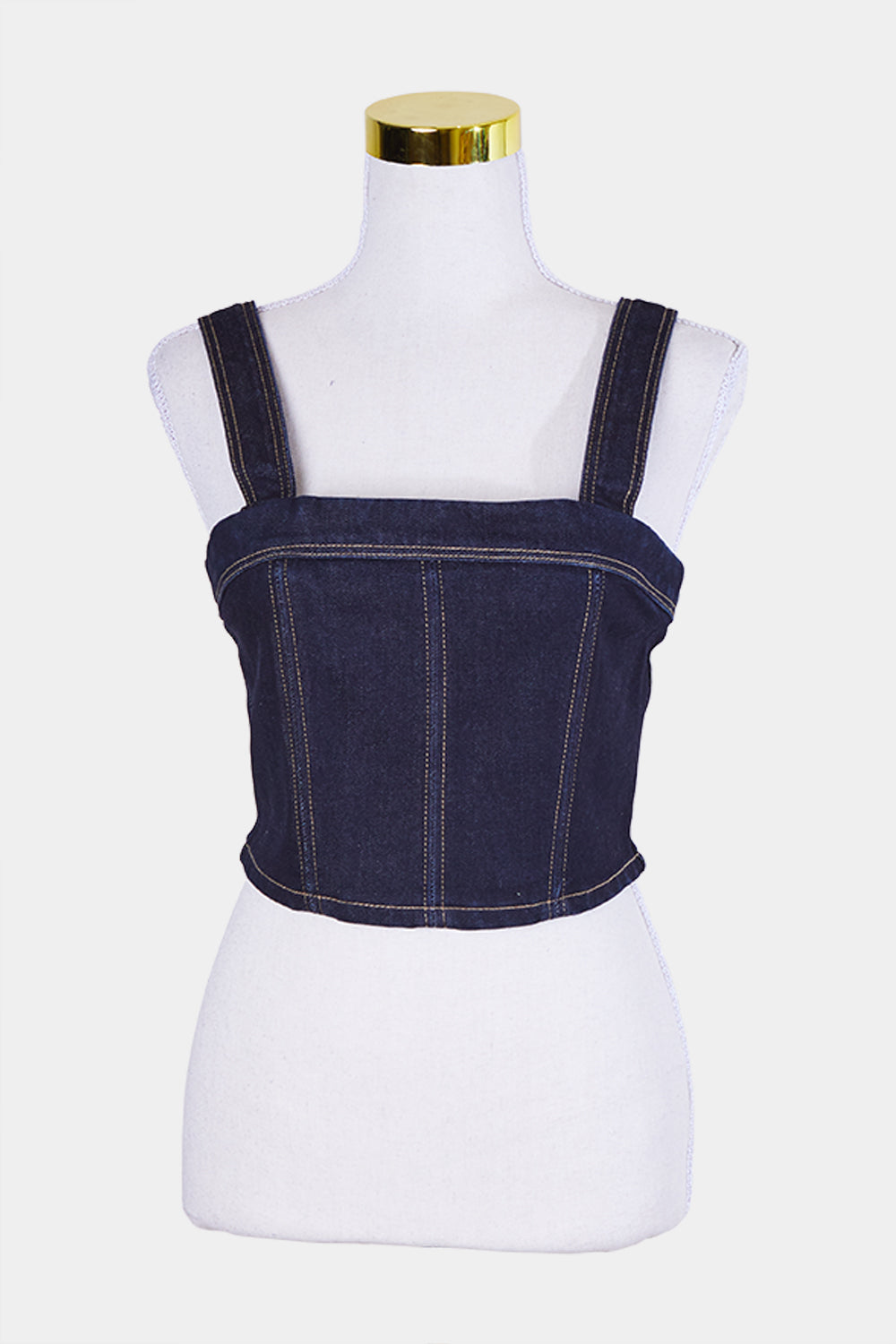 Abrand Jeans Indigo Denim Crop Top
