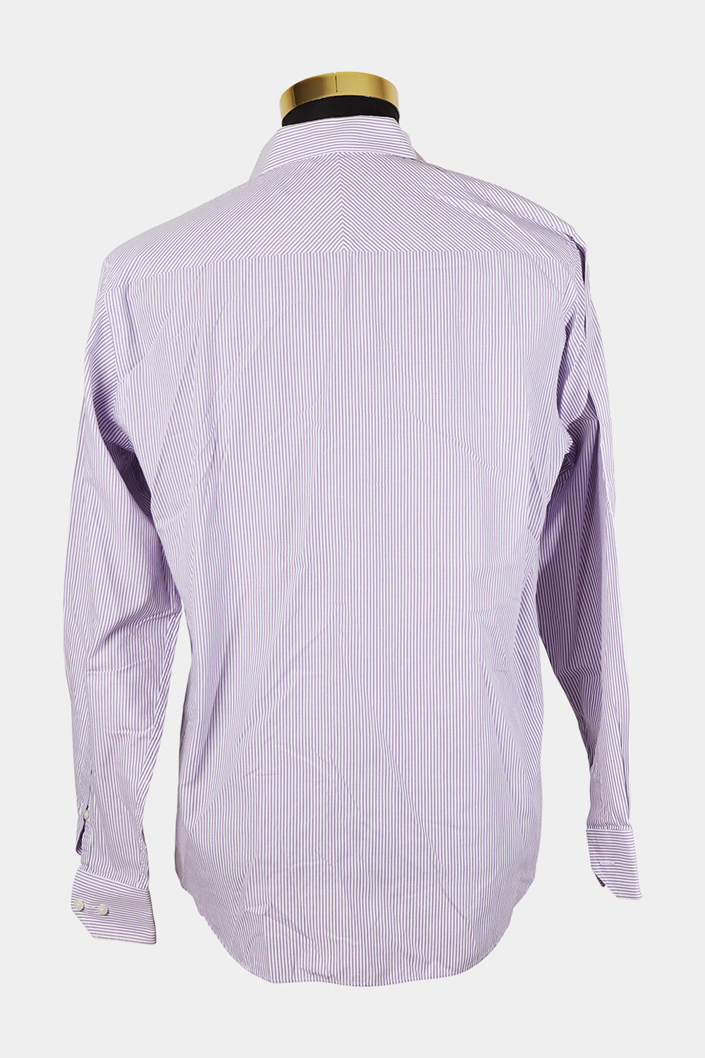 BLAQ Purple and White Stripe Button Down Shirt