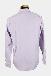 BLAQ Purple and White Stripe Button Down Shirt