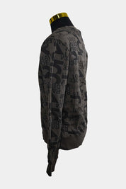 G-star Raw Grey Graphic Text Pullover Sweater