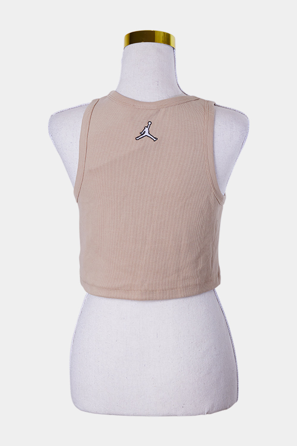 Michael Jordan Tight Fit Crop Singlet Beige